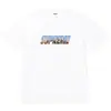 Camiseta Unisex de Manga Corta Supreme Trendy Streetwear Milán Algodón Puro Peso Pesado Clásica Suelta Versátil con Letras