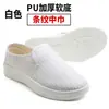 Taller sin polvo zapatos limpios PU engrosado suela suave purificación hombres y mujeres raya a prueba de polvo zapatos de trabajo fábrica zapatos antiestáticos
