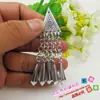 Novos Produtos Listados Acessórios Flores de Lantejoula Miao e Miao Mulheres Ornamentos de Prata Performance de Palco Ornamentos Falsos de Prata Triângulo Gergelim Amor