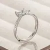 Anel de Laço Princesa em Fuga Design de Nicho Feminino Anel Aberto de Alto Padrão Doce Pequeno Fresco Acessórios de Moda