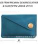 Funda de Cuero para Tarjetas PU Bolsa para Tarjetas de Presentación Mini Conveniente Compacta Monedero de Cuero Vintage Almacenamiento para Tarjetas Bancarias