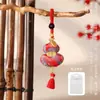 Accesorios Hanfu de Brocado de la Dinastía Song, Colgante de Bolsa de la Suerte Calabaza, Llavero para Teléfono Móvil, Colgante de Bolsita, Regalo de Vacaciones, Bolsa Aromática