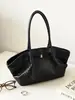 Bolso cubo de moda transfronterizo, textura tejida simple, elegante, versátil, casual, retro, bolso de hombro único, para el día a día, bolso para debajo del brazo