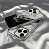 Adequado para Capa de Celular Iphone18Promax Arte Graffiti Preto e Branco Apple 16 Capa Macia 15Pro Dropshipping Estilo Ins
