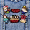 Insignia de Stranger Things Demogorgon Decoración para Mochila Escolar Broche de Aleación Pintado
