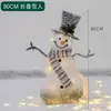 Decoração de Natal Boneco de Neve Rena de Natal Brilhante Cenário para Shopping Center Lobby de Hotel Enfeites Decorativos Grandes de Natal