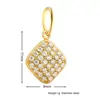 Colgante Pequeño de Moda y Lindo con Elementos de Barco y Lichi, Incrustado con Diamantes, Accesorio de Colgante de Acero Inoxidable Personalizado DIY