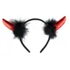Sexy Encaje Pluma Orejas de Conejo Accesorio para el Cabello Diadema Disfraz de Evento Diadema de Orejas de Gato Adorno de Cabeza para Fiesta Estilismo