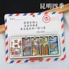 Serie YunnanAtracciones Culturales y Creativas ÚnicasXishuangbannaCiudad TurísticaSouvenirImanes de Refrigerador de Madera