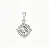 Colar de Prata Esterlina 999 Colar de Trevo de Quatro Folhas Giratório 999 Prata Esterlina Joias de Luxo Leve para Mulheres Corrente de Clavícula de Alta Qualidade Nicho