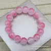 Pulseira de Contas de Pêssego Degradê para Estudante Pulseira Imitação Raiz de Bodhi Enrolada no Dedo Disco Macio Para Brincar na Mão Pequeno Presente