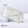 Nova bolsa de cosméticos portátil com efeito marmorizado em PU para mulheres, bolsa de armazenamento para objetos pequenos, bolsa de higiene pessoal portátil para atividades ao ar livre