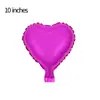 Plato de luz en forma de corazón de 10 pulgadas, globo de papel de aluminio, decoración para fiesta, propuesta para expresar el ambiente de amor en la escena, globo de película de aluminio