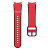 Adecuado para Samsung Watch5 Correa Deportiva de Color Contrastante Correa de Silicona Oficial Watch6 Correa de Reloj Bicolor Watch4