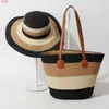 Bolso tote de paja tejida a rayas nuevo, bolso de mano de gran capacidad para el verano, bolso tote de un solo hombro para el día a día, directo del fabricante