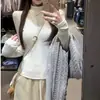 Camiseta de Manga Longa com Gola Alta Meia-Calça de Veludo com Fio Outono/Inverno para Mulheres, Modelagem Slim Fit e Aquecimento, Atacado Transfronteiriço