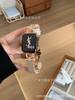 Pulseira Fina de Couro com Estampa de Palma em Forma de D e Fivela Borboleta Adequada para Apple iWatch 11 Geração 10/987Se