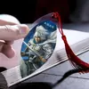 Marcador de página estilo chinês com nervuras de folha quatro famosos personagens dos Três Reinos desenho animado criativo artesanato DIY fábrica de presentes direto