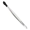 Pinzas Curvas para Pestañas Postizas de Acero Inoxidable Pinza para Cejas Cabeza Redonda Pinza para Mascotas Pinzas para Cejas Puntiagudas Herramienta de Belleza