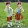 Uniformes de Jardín de Infancia, Uniformes de Clase, Atuendos de Verano para Niños, Atuendos de Desempeño Estilo Academia para Niños y Niñas, Atuendos de Moda para Hermanos