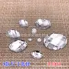 DIY Cosido a Mano Diamante Joyería Ropa Zapato Accesorios Material Anti-mesa Acrílico Oval Malla Planos Fondo Agujero Doble Perforado