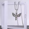 Nuevo collar de alas de ángel con personalidad de hip hop de moda para hombres, alas de ángel pequeñas, joyería decorativa de temperamento simple roja para mujeres