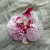 Cabeza de Flor Phalaenopsis Película de Impresión de Flor Artificial Flor de Corsage 9cm Recuerdo Regalo DIY Caja Decoración de Boda Exquisito