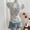 Nuevas Blusas de Primavera Estilo Harajuku, Camisas Casuales Blancas y Azules Ajustadas con Diseño Coreano para Figuras Menudas, Adecuadas para Vestir en Capas a Principios de Otoño