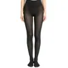 Leggings de tiro alto color durazno para mujer, alta elasticidad, anti-pilling, multipatrón, corte ajustado, con pie, para comercio exterior