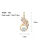 [Oro Real de Cobre] Sentido Avanzado Personalizado Comercio Exterior Transfronterizo DIY Joyería Hecha a Mano Accesorios de Colgante Micro de Cobre y Circonio