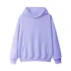 Sudadera con capucha de color sólido gris hierro de 600 g de peso pesado con forro polar para hombre, cálida y holgada para otoño e invierno, sudadera con capucha de forro polar zorro plateado