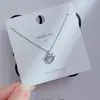 Diseño de moda sentido acero de titanio collar mujeres no se desvanece red popular cadena de clavícula temperamento lujo ligero nicho collar joyería al por mayor