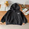 Chaqueta de Primavera para Niños 2026 Nueva Elegante Sudadera con Capucha para Bebé Ropa de Primavera y Otoño para Niños Estilo Coreano Sudadera Cardigan