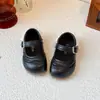 Zapatos Franceses de Piel para Niñas 2026 Primavera Otoño Encaje Casual Zapatos Planos Niña Estilo Británico Antideslizantes Casuales Zapatos de Princesa