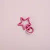 Llavero de Metal a Presión con Estrella de Cinco Puntas Pintada de Colores Accesorios de Joyería Hechos a Mano para Bricolaje Anillo de Conexión para Mayorista Colgante Pequeño
