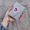 Porta-moedas com Franja de Cor Sólida Ginástica Etsy 70% de Desconto Carteira Ins Carteira Curta Feminina Popular Transfronteiriça Carteira Fina