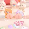 Lindas pegatinas 3D de trasero de dibujos animados, pegatinas en relieve para bricolaje, pegatinas para niños, pegatinas de gelatina de conejito para bebé, juguetes para niñas