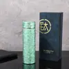Taza aislada de titanio puro, una botella de agua recta de lujo y alta gama, viene en una caja de regalo para negocios, una taza de titanio portátil para preparar té, y actualmente está en stock