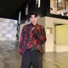Marca da moda alta qualidade camisa de manga comprida masculina primavera e outono personalidade Ruan Shuai camisa estampada discoteca celebridade da internet moda retrô casaco