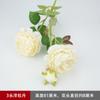 3 peônia estrangeira rosa ocidental decoração de casamento flor artificial flor de seda flor falsa flor de peônia seca fábrica atacado