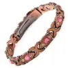 Bestseller transfronteiriço moda europeia e americana pulseira magnética removível em forma de coração liga ecológica com diamantes pulseira feminina ajustável