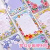 Bloc de Notas Jardín de Ensueño No Adhesivo Estilo Ins Manual para Estudiantes Libro de Mensajes de Aspecto Elegante Bloc de Notas con Líneas Horizontales Venta al por Mayor