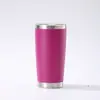 Fornecimento direto do fabricante 20oz copo de carro com revestimento em pó aço inoxidável 304 camada dupla isolamento a vácuo frio e quente copo rei do gelo copo de carro