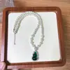 2025 Aleación de Cobre Perla Imitación Verde Calabaza Fulu Estilo Chino Retro Estilo Étnico Versátil Accesible Lujo Alto Sentido