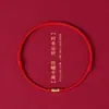Pulsera de Bandera de Oración para Cambiar la FortunaPulsera de Hilo Rojo Tejida a Mano para Hombres y Mujeres, Pulsera Artística Retro de Buena Suerte