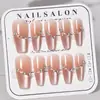 Uso de Uñas Postizas Arte de Uñas Avanzado para Manos al por Mayor Uñas Postizas Portátiles Estilo Ins Ojo de Gato Largo