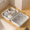 Estante Almacenamiento Platos Alacena Cocina Hogar con Tapa Escurridor Estante Almacenamiento Platos para Vajilla Platos Tazones y Palillos Caja Almacenamiento
