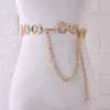 Cinturón Metálico Estilo Coreano para Mujer Versátil Decorativo Accesorio de Moda para Vestido Anillo Cintura Delgada Cadena para la Cintura Moderno