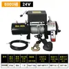 Winch Eléctrico para Coche 12V Winche de Rescate para Vehículo Todoterreno 24V Grúa Pequeña para Coche Winche 2000 Libras 48V60V