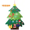 Decoraciones de Árbol de Navidad de Fieltro Decoración de Adviento Navideño Adornos Colgantes Muñeco de Nieve 3D DIY Calendario de Santa